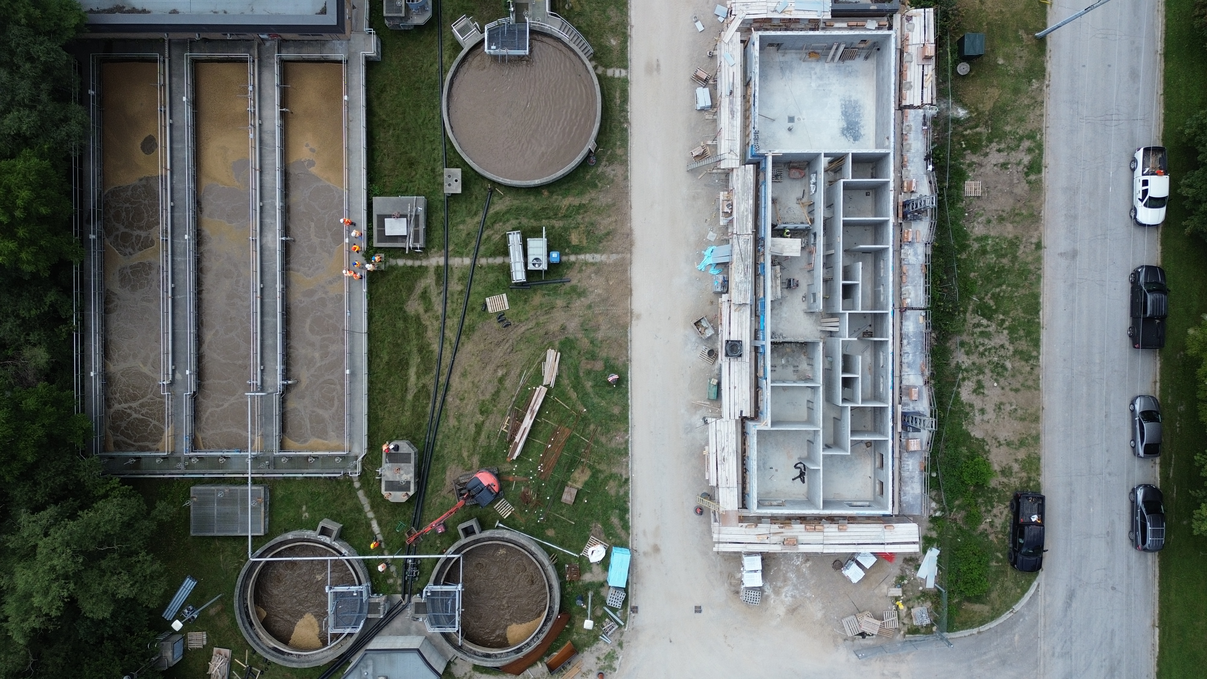 arial view of site