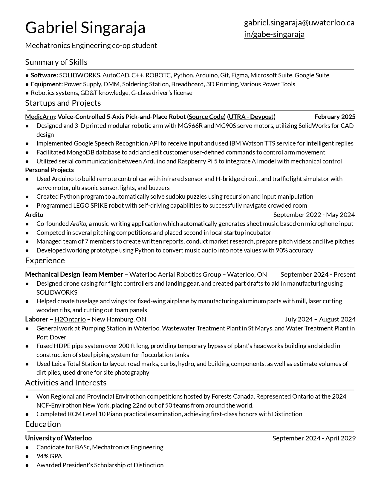 resume